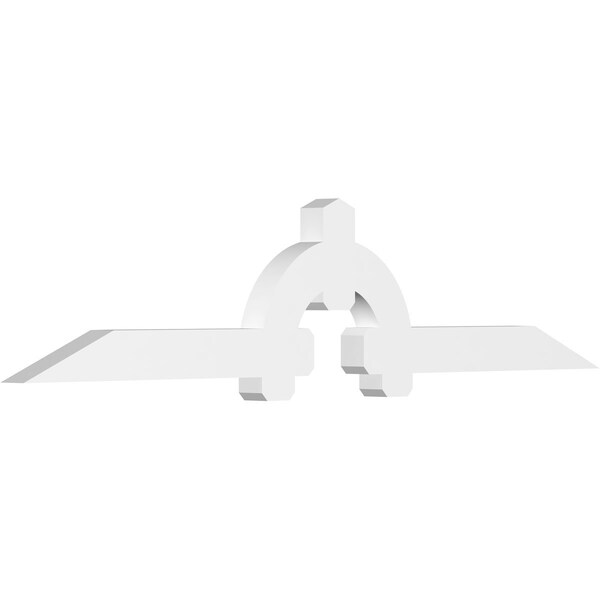 Ekena Millwork Ericson Architectural Grade PVC Gable Bracket, 108"W x 22 1/2"H x 4"D x 6"F, 5/12 Pitch GBP108X23X0406ERI00 - main